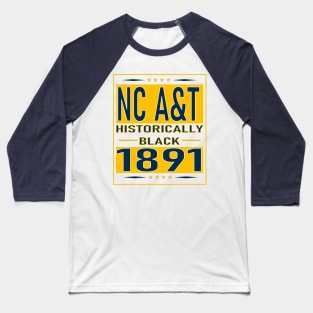 North Carolina A&T 1891 University Apparel Baseball T-Shirt